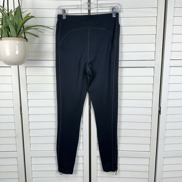 Fabletics Black Quincy‎ Ankle Zip Leggings High Rise Paneled Pockets Size M - Picture 6 of 9